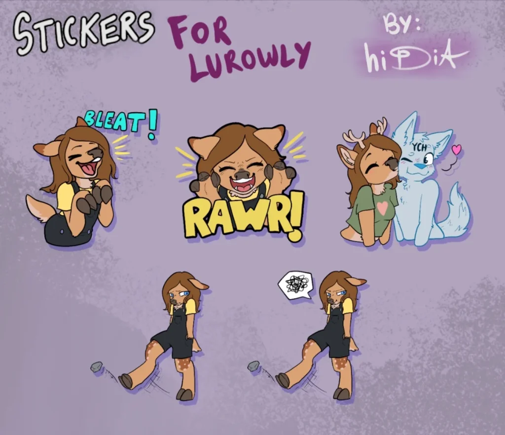 Stickers pack for Lurowly