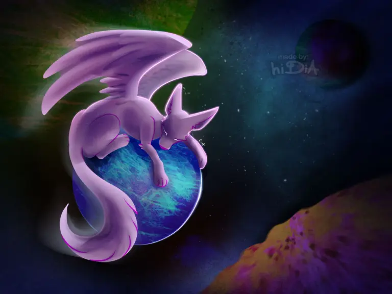 Space Fox Wallpaper