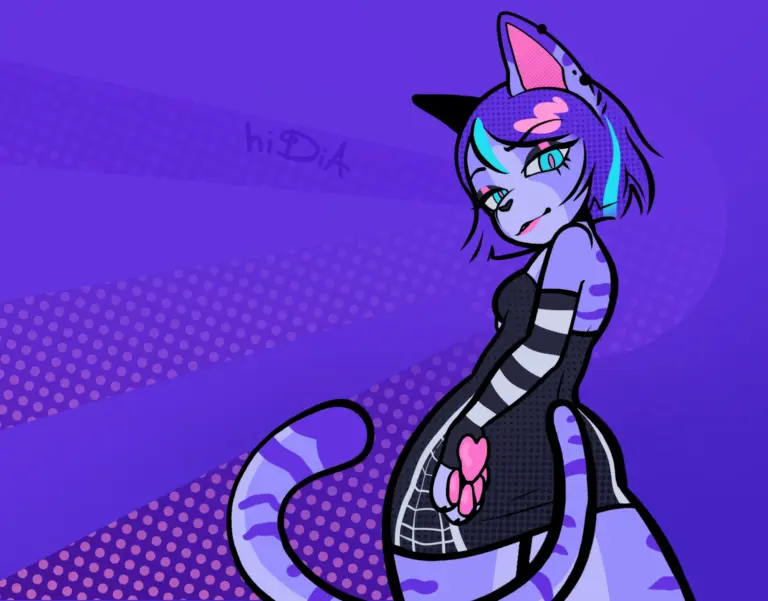 Violet Back Pose!